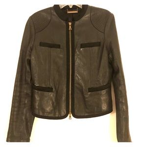 Diane Von Furstenberg Leather Jacket - Size 4